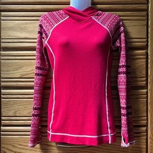 Dakini / Akini • 100% Merino Wool Hooded Pull-on Sweater • Women's Size Small S